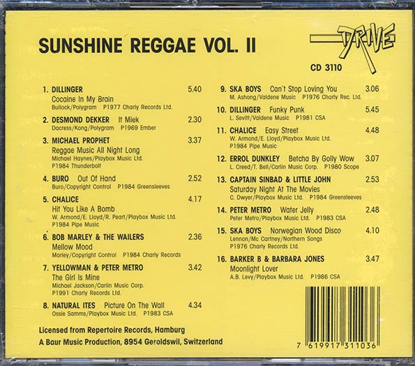 Natural Ites, Captain Sinbad, Buro, Yellowman, Etc. - Sunshine Reggae Volume 2