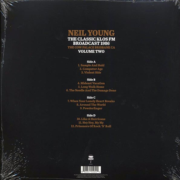 Neil Young - The Classic KLOS FM Broadcast 1986 Volume 2 (2xLP)
