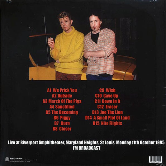 Nine Inch Nails, David Bowie - Live At Riverfront Amphitheater, Maryland Heights, St. Louis, Monday 11th October 1995 FM Broadcast (ltd. 500 copies made) (2xLP)