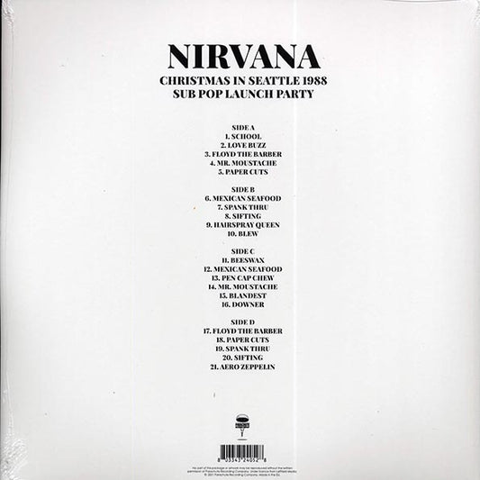 Nirvana - Christmas In Seattle 1988: Sub Pop Launch Party (ltd. ed.) (2xLP) (clear vinyl)