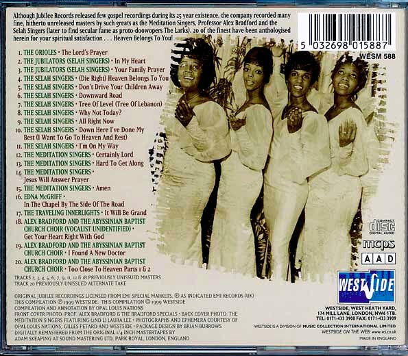 Orioles, Selah Singers, Meditation Singers, Etc. - Heaven Belongs To You: The Best Of Jubilee Gospel
