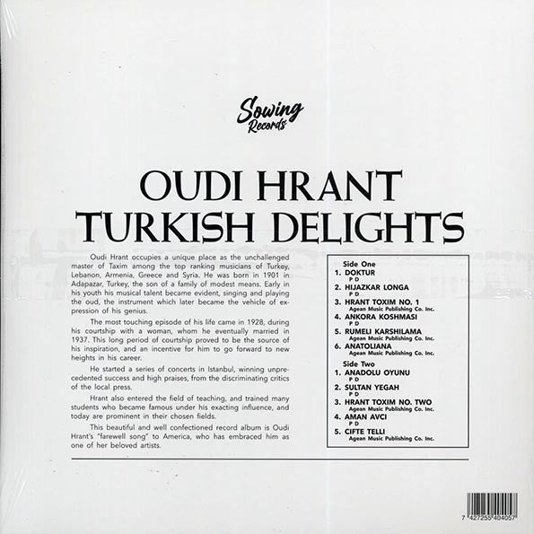 Oudi Hrant - Turkish Delights (clear vinyl)