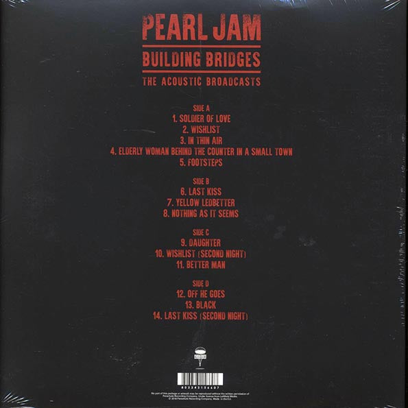 Pearl Jam - Building Bridges: The Acoustic Broadcasts (2xLP) (white vinyl)