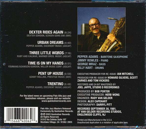 Pepper Adams - Urban Dreams