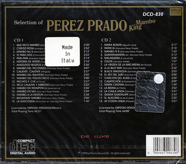 Perez Prado - Selection Of Perez Prado: Mambo King (36 tracks) (2xCD)