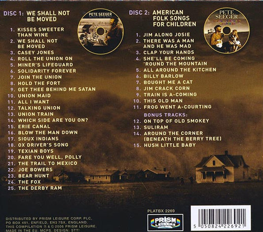 Pete Seeger - We Shall Not Be Moved (40 tracks) (2xCD)