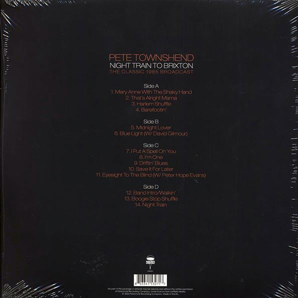 Pete Townshend - Night Train To Brixton: The Classic 1985 Broadcast (2xLP)
