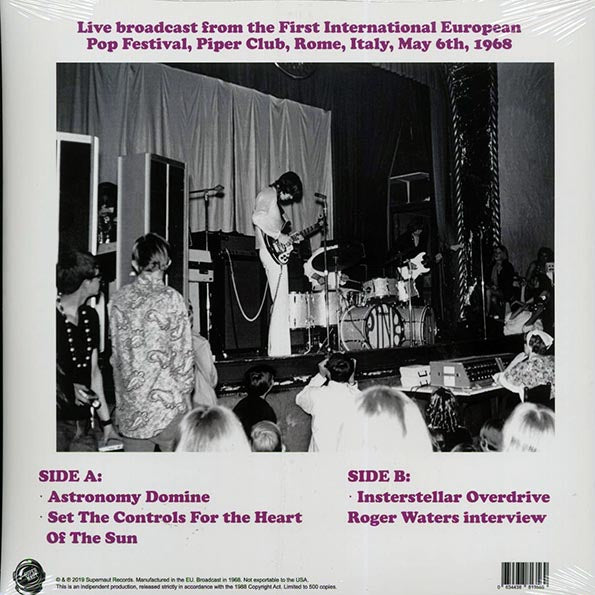 Pink Floyd - Broadcast In Rome, Italy, May 6th, 1968 (ltd. ed.)