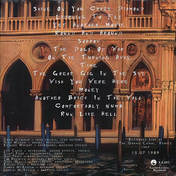 Pink Floyd - Venezia: Live At The Grand Canal, Venice July 15 1989 (ltd. ed.) (2xLP)