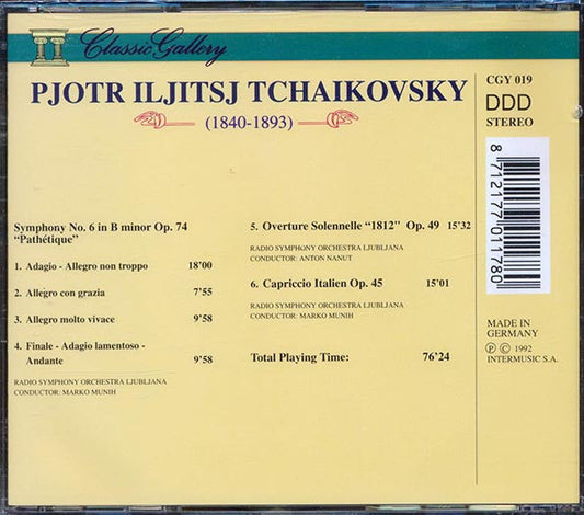 Pjotr Iljitsj Tchaikovsky - Symphony No.6 , Overture Solennelle 1812, Capriccio Italien