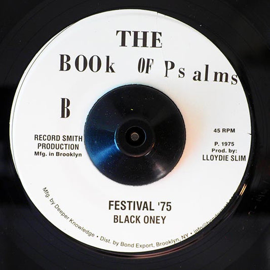 Prince Far I - Psalm 87 / Black Oney - Festival 75