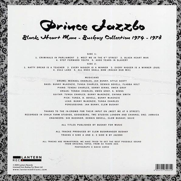 Prince Jazzbo - Black Heart Man: Bushay Collection 1974-1978