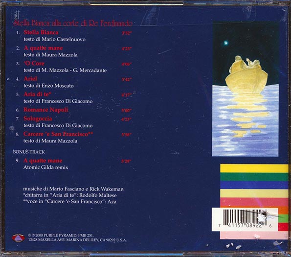 Rick Wakeman, Mario Fasciano - Stella Bianca Alla Corte Di Re Ferdinando (marked/ltd stock) CD