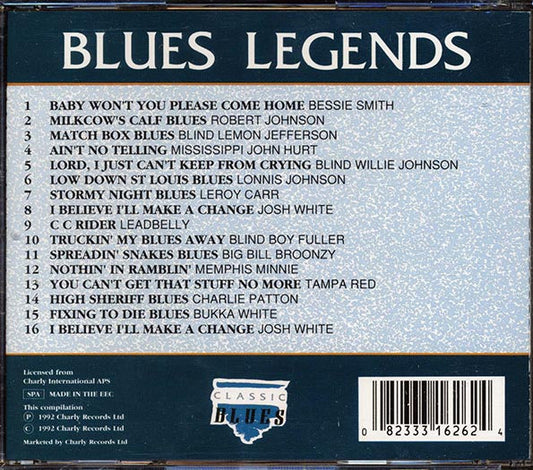 Robert Johnson, Blind Lemon Jefferson, Leadbelly, Etc. - Blues Legends: Low Down St. Louis Blues