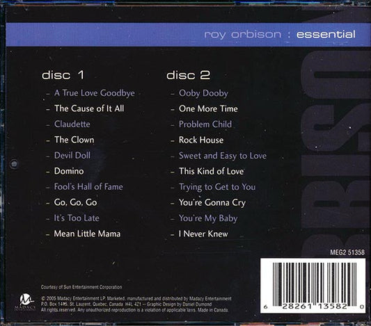 Roy Orbison - Essential (20 tracks) (2xCD)