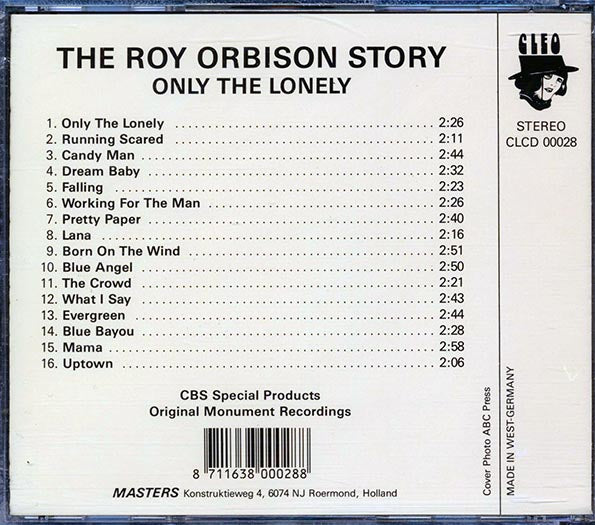 Roy Orbison - Only The Lonely: The Roy Orbison Story