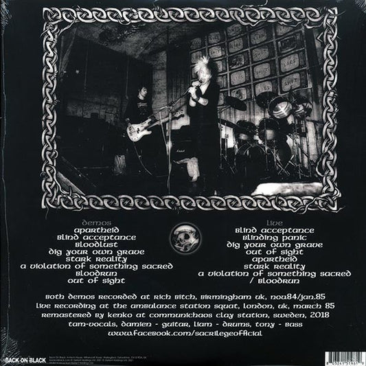 Sacrilege - Ambulance Station Squat, London, 1985 + The First & Second Demos (ltd. ed.) (splatter vinyl)
