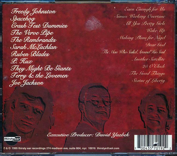 Sarah McLachlan, The Rembrandts, Crash Test Dummies, Etc. - A Testamonial Dinner: The Songs Of XTC (marked/ltd stock)