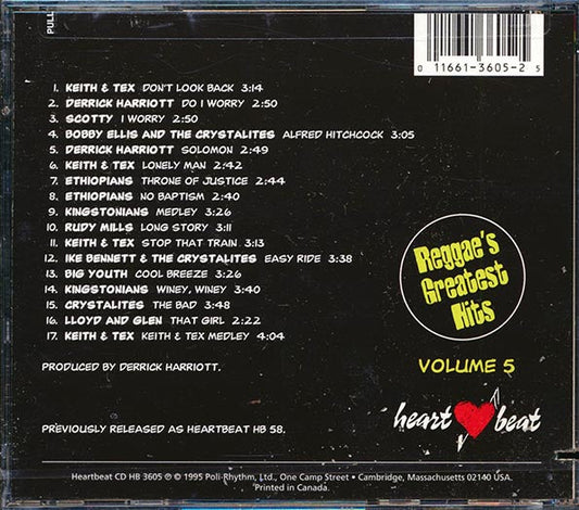Scotty, The Ethiopians, The Crystalites, Keith & Tex, Etc. - Reggae's Greatest Hits 5 (marked/ltd stock)
