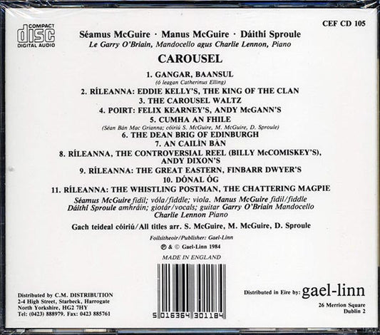 Seamus McGuire, Manus McGuire, Daithi Sproule - Carousel