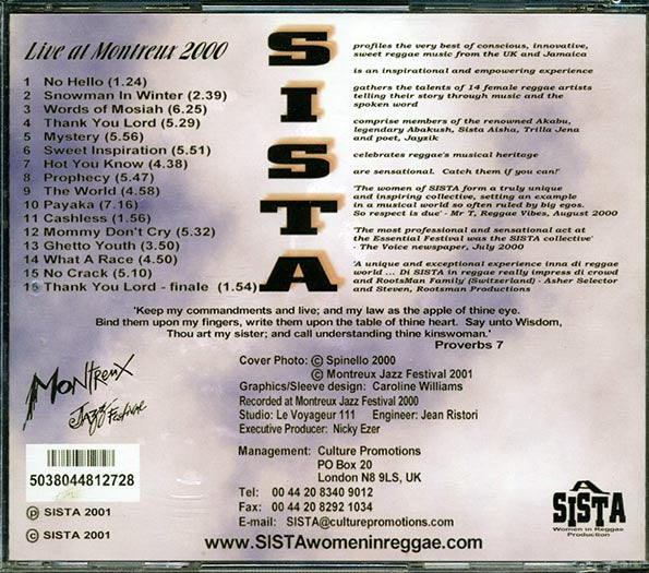 Sista - Live At Montreux