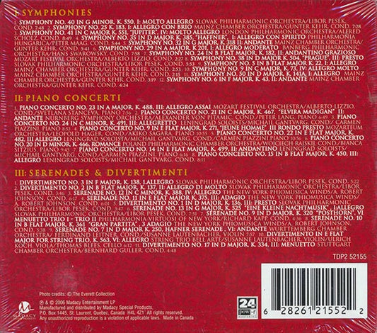 Slovak Philharmonic Orchestra, Stutgart Chamber Orchestra, Leningrad Soloists, Etc. - The Best Of Mozart: 250th Anniversary (31 tracks) (3xCD) (deluxe 3-fold digipak)