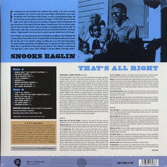 Snooks Eaglin - That's All Right (+2 bonus tracks) (ltd. ed.) (180g)
