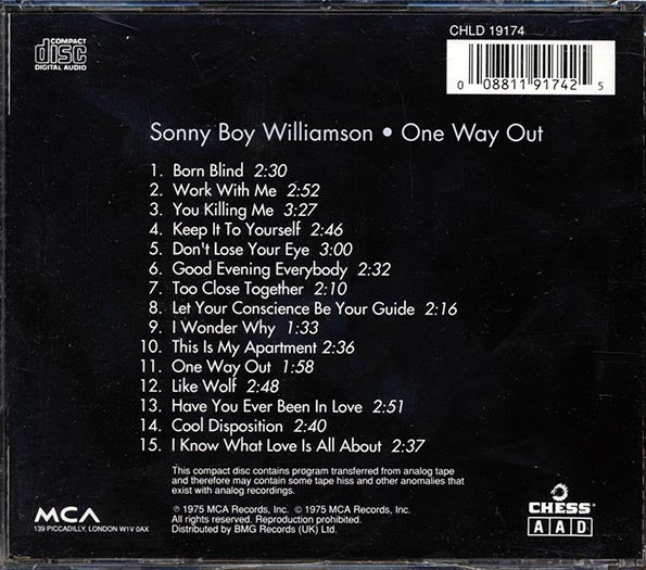 Sonny Boy Williamson - One Way Out