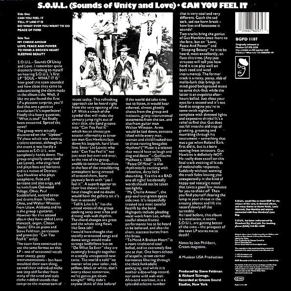 SOUL - Can You Feel It