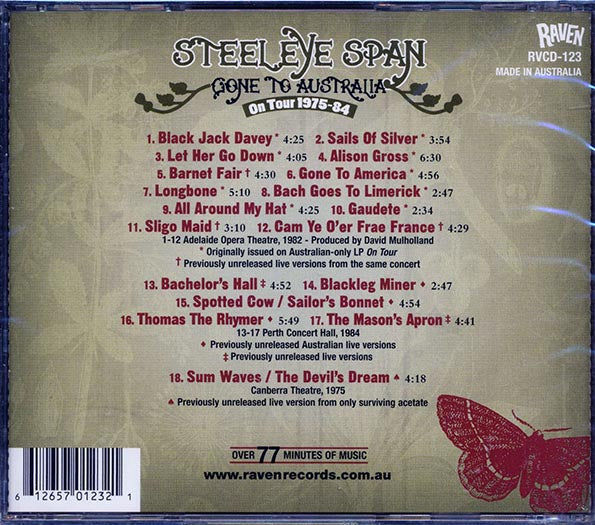 Steeleye Span - Gone To Australia: On Tour 1975-84