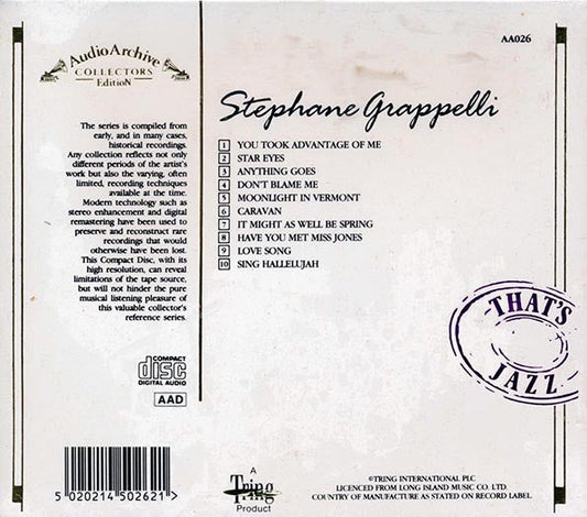 Stephane Grappelli - 10 Reflective Recordings