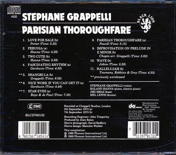 Stephane Grappelli - Parisian Thoroughfare