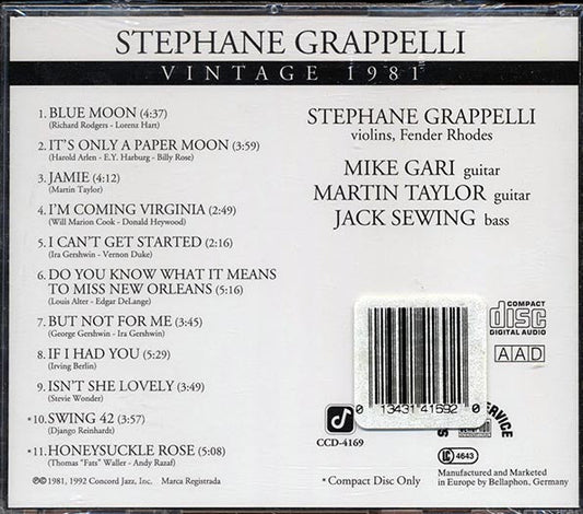 Stephane Grappelli - Vintage 1981