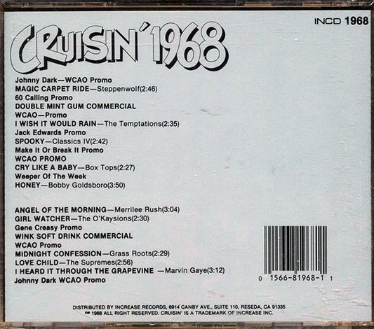 Steppenwolf, The Temptations, The Classics IV, Etc. - Cruisin' 1968