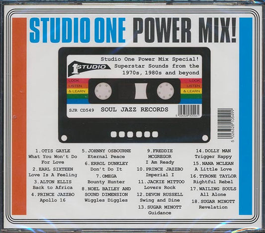 Sugar Minott, Earl Sixteen, Errol Dunkley, Alton Ellis, Jackie Mittoo, Etc. - Studio One Power Mix! CD