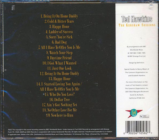 Tad Hawkins - The Kershaw Sessions (marked/ltd stock)