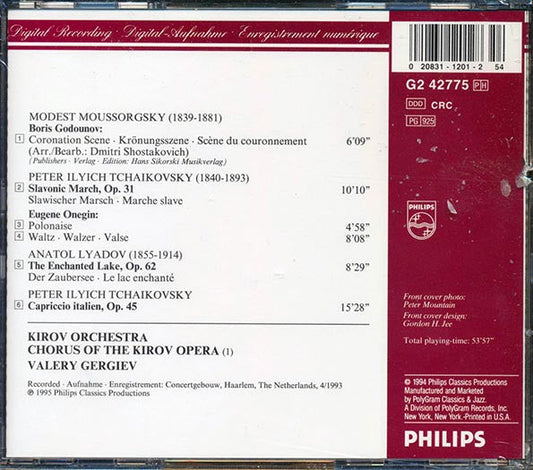 Tchaikovsky - Capriccio Italien; Marche Slav; Polonaise And Waltz From Eugene Onegin; Moussorgsky (Arr. Shostakovich): Coronation Scene From Boris Godounov; Lyadov: The Enchanted Lake (marked/ltd stock)