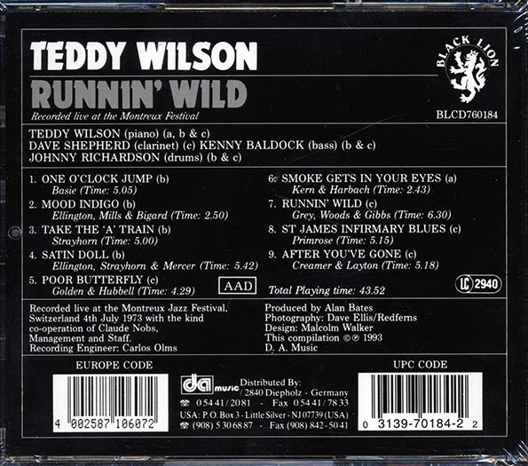 Teddy Wilson - Runnin' Wild