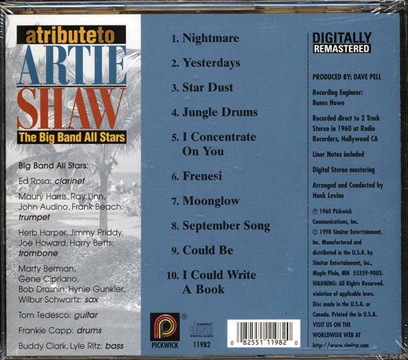 The Big Band All Stars - Tribute To Artie Shaw