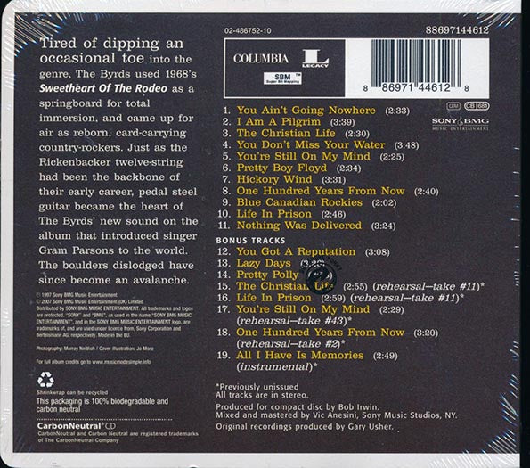 The Byrds - Sweetheart Of The Rodeo (+8 bonus tracks)