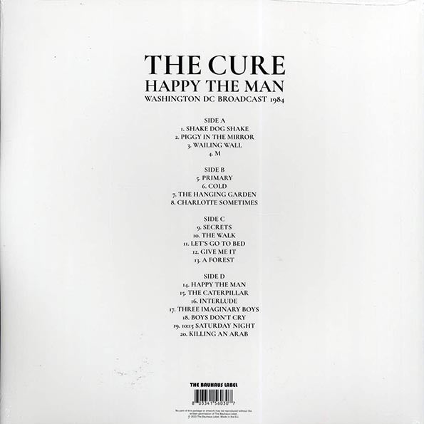 The Cure - Happy The Man: Washington DC Broadcast 1984 (ltd. ed.) (2xLP) (clear vinyl)