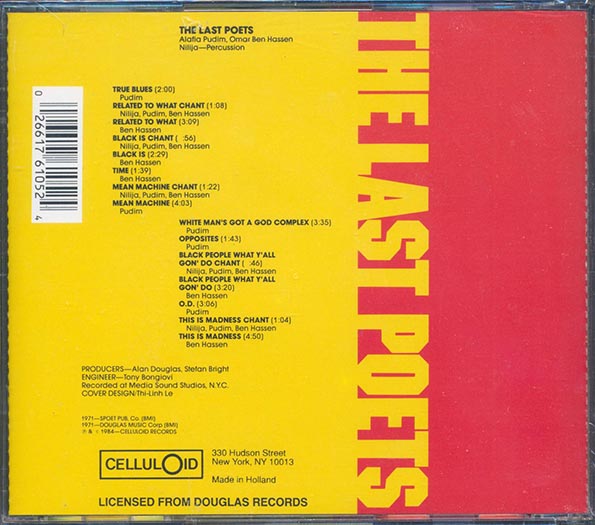 The Last Poets - This Is Madness CD