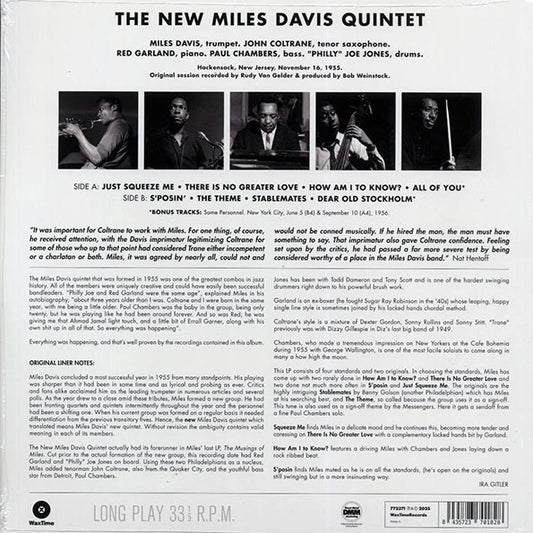 The New Miles Davis Quintet - Miles (+2 bonus tracks) (ltd. ed.) (180g) (remastered)