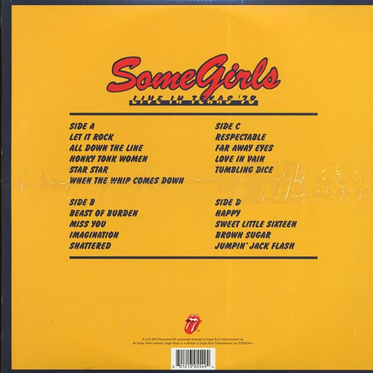 The Rolling Stones - Some Girls: Live In Texas '78 (2xLP) (incl. DVD)