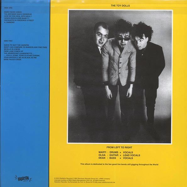 The Toy Dolls - Bare Faced Cheek (ltd. 500 copies made) (blue vinyl)