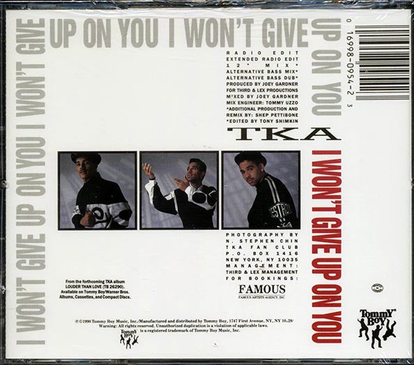 TKA - I Won't Give Up On You