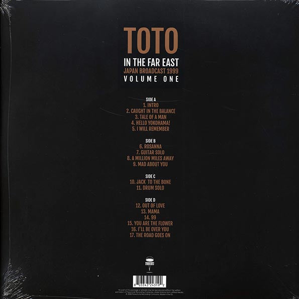 Toto - In The Far East Volume 1: Japan Broadcast 1999 (ltd. ed.) (2xLP)