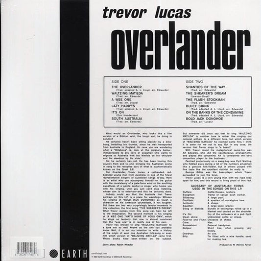 Trevor Lucas - Overlander (RSD 2022) (orange vinyl)