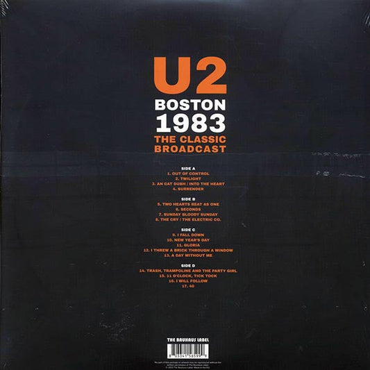 U2 - Boston 1983: The Classic Broadcast (ltd. ed.) (2xLP) (clear vinyl)