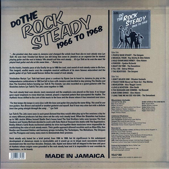 Uniques, The Sensations, Delroy Wilson, Etc. - Do The Rock Steady: 1966-1968 (180g)